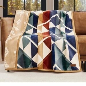 Pendleton Multicolor Geometric reversible throw